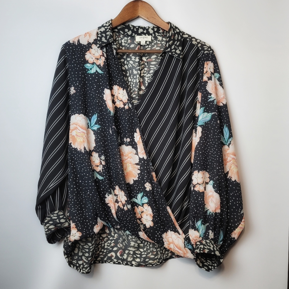 Umgree multi- print blouse